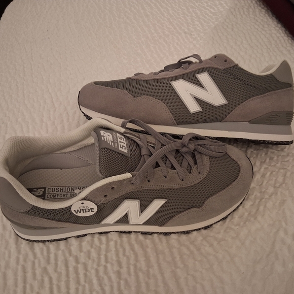 New Balance ML515GRYGray and White Athletic Shoes Size13 NWOB main image 4